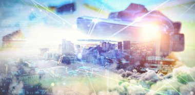 Şehrin birçok parçalardan oluşan imge