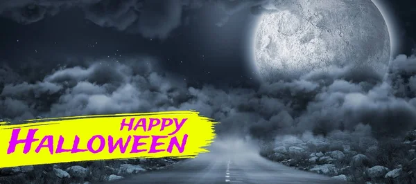 Veselý Halloween Text — Stock fotografie