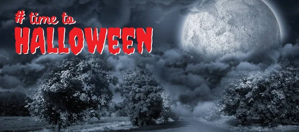 Zaman Halloween Metin için — Stok fotoğraf