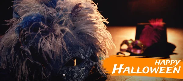 Imagem digital de texto feliz halloween — Fotografia de Stock