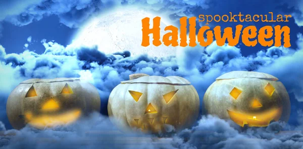 Spooktacular Halloween tekst — Zdjęcie stockowe
