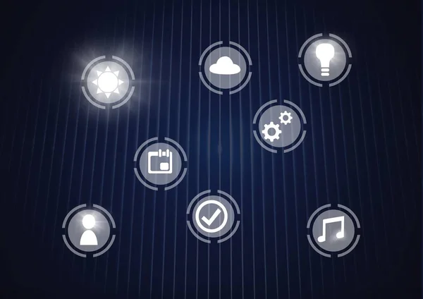 Icons interface of Internet Of Things — Stock Photo, Image