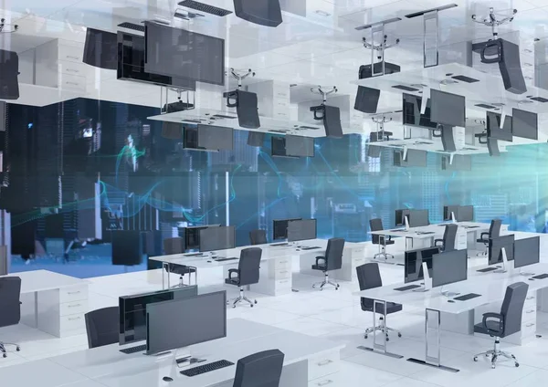 ters office manzarası ile