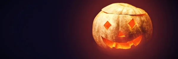 ACK o lantern na czarnym tle — Zdjęcie stockowe