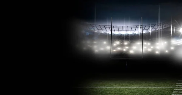 Spor stadyum ışıkları geçiş efekti — Stok fotoğraf