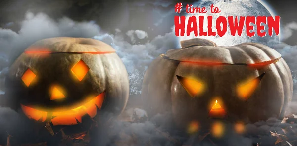 Tempo para texto de Halloween — Fotografia de Stock