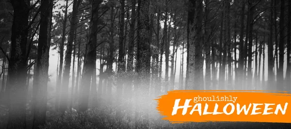 Ghoulishly Halloween text — Stockfoto