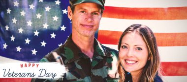 Amerikalı bir asker ortağı ile tekrar bir araya 