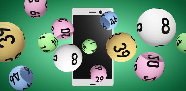 3D image of colorful bingo balls