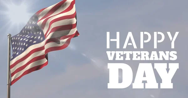 Veterans day flaggan — Stockfoto