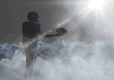 Amerikan futbolu oyuncusu gölge