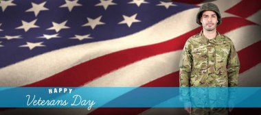 Kendine güvenen askeri asker 