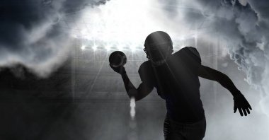 Amerikan futbolu oyuncusu gölge
