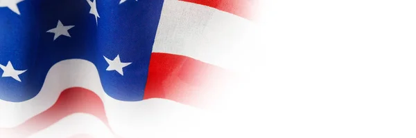 Marco completo de la bandera americana arrugada — Foto de Stock