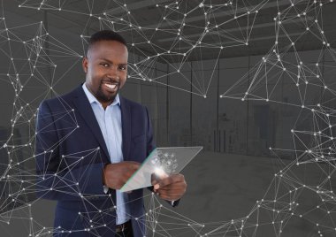 cam arayüzey, nokta tutan adam