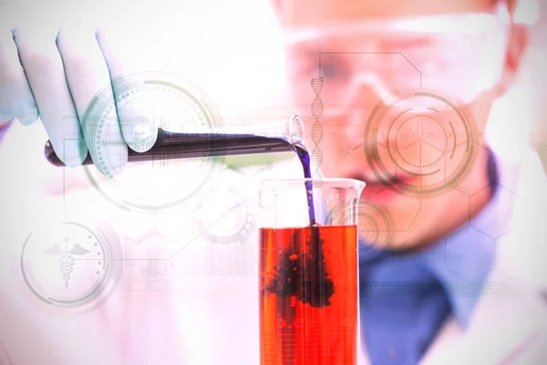 Científico haciendo química — Foto de Stock