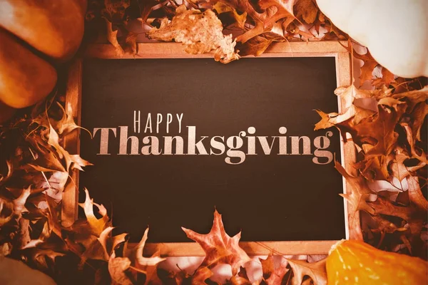 Happy thanksgiving day text — Stock Photo, Image