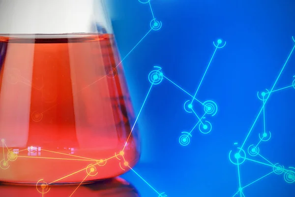 Estrutura molecular na tela — Fotografia de Stock