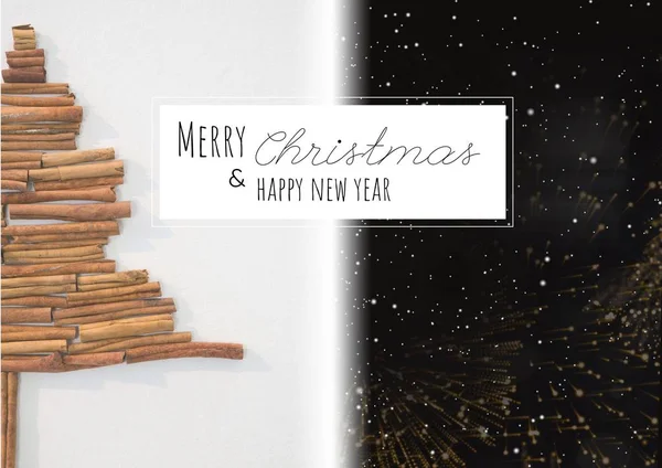 God jul och gott nytt år text — Stockfoto