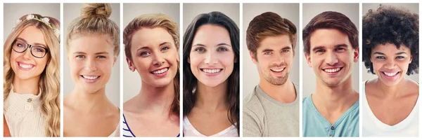 Smiling young people — Stock Photo, Image