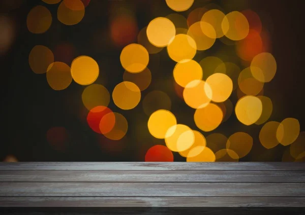 Trägolv med jul tema bakgrund — Stockfoto