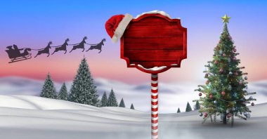 tabelasını Christmas kış peyzaj