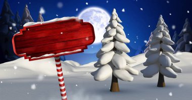 tabelasını Christmas kış peyzaj