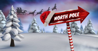 tabelasını Christmas kış peyzaj