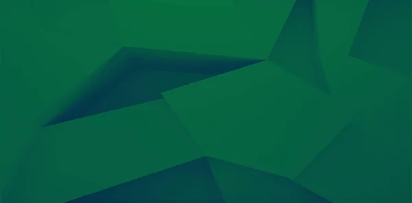 Geometriska gröna rummet — Stockfoto