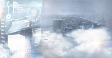 teknoloji arabirimi şehir önünde