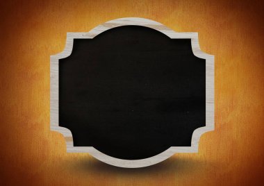 Rustik arka plan tabelada yazı tahtası