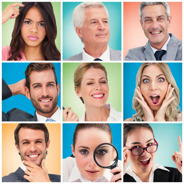 Collage de personas diferentes — Foto de Stock