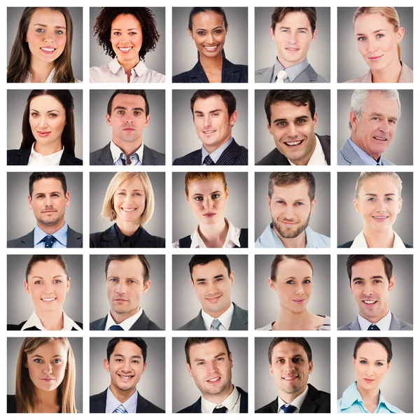 People collage portraits — Stock Photo, Image