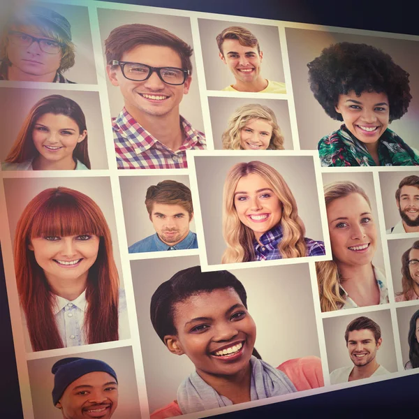 Collage de personas diferentes — Foto de Stock