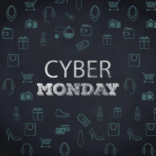 Title for celebration of cyber Monday — Stock Photo, Image