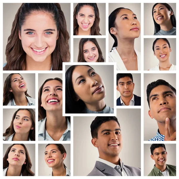 Collage de personas diferentes — Foto de Stock