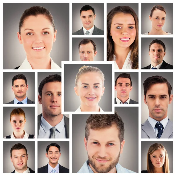 Collage de personas diferentes — Foto de Stock