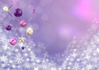 Noel biblo süslemeleri ve kar tanesi Noel desenleri