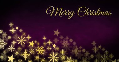 Neşeli Noel metin ve kar tanesi Noel desen