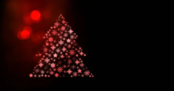 Χριστουγεννιάτικο δέντρο νιφάδα χιονιού μοτίβο σχήμα — Φωτογραφία Αρχείου