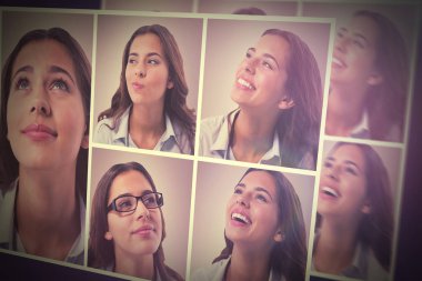 İnsanlar kolaj portre tek 5