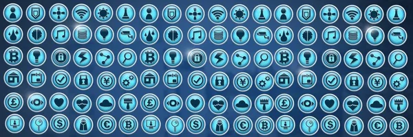 Verschiedene App-Symbole — Stockfoto