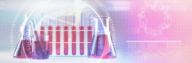 Dna sarmalının numaraları ile dijital görüntü