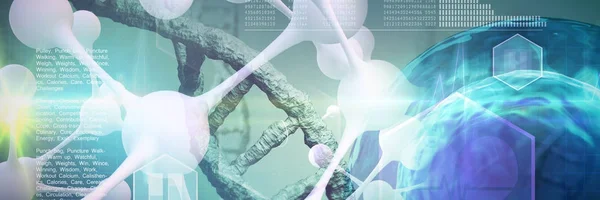 Digitales Bild der dna helix — Stockfoto