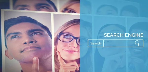 Red search engine page — Stock Photo, Image