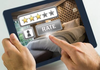 Tablet oranı düğmesi ile dokunmadan el 