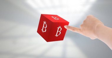 Bitcoin sembol simge dokunmadan el
