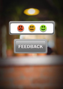 Yorum düğmesini yüz memnuniyeti simgeleri ile