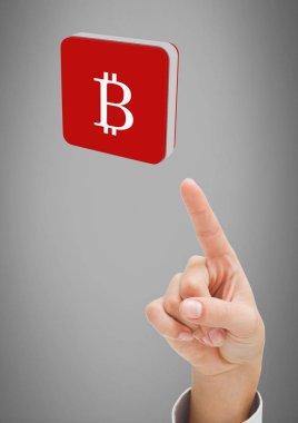 Bitcoin sembol simge dokunmadan el