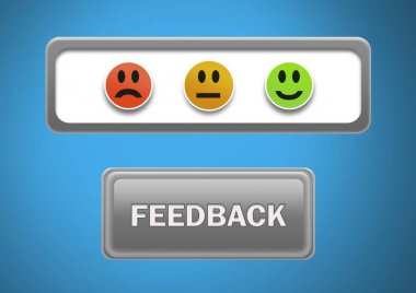 Gülen yüzler Yorum düğmesini